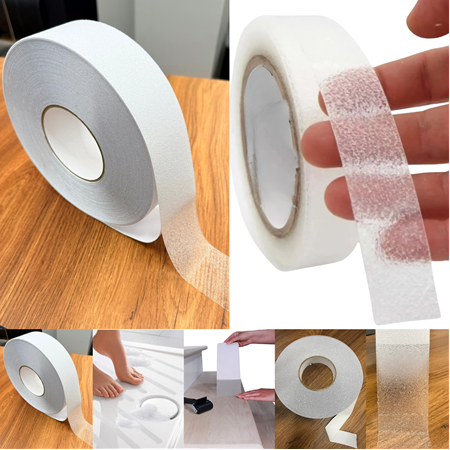 Şeffaf Pvc Havuz Banyo Küvet İç Mekan Merdiven Kaydırmaz Kaymaz Bant 25mm x 25mt